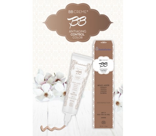 BB Cream Bronze Biológica Antiaging, control, color... 30ml. ESENTIAL AROMS